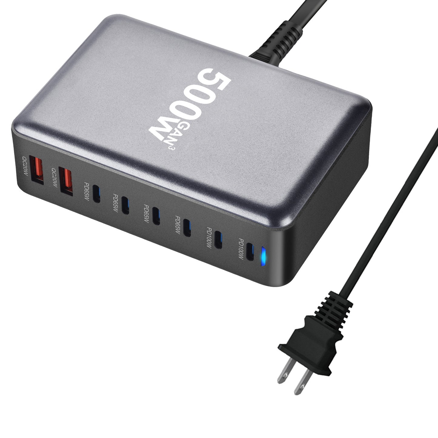 CHARGE HUB STATION CHARGE USB C 500W US