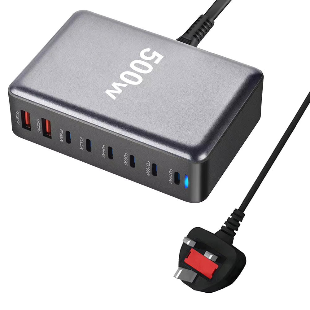 CHARGE HUB STATION CHARGE USB C 500W UK